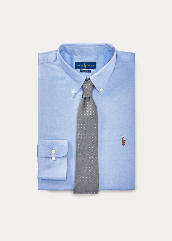 Camisa Polo Ralph Lauren Hombre Azules / Blancos - Classic Fit Easy-Care - LOFVQ3751
